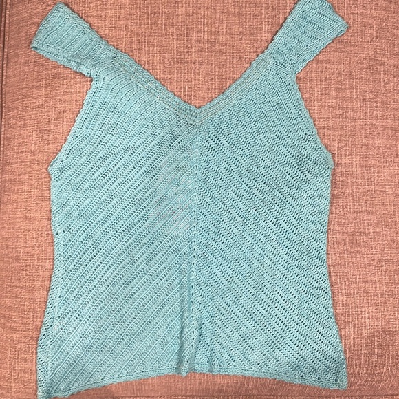 NWT Vintage Lilly Pulitzer Sweater Top in Wave Blue, Sz. S - Picture 2 of 8